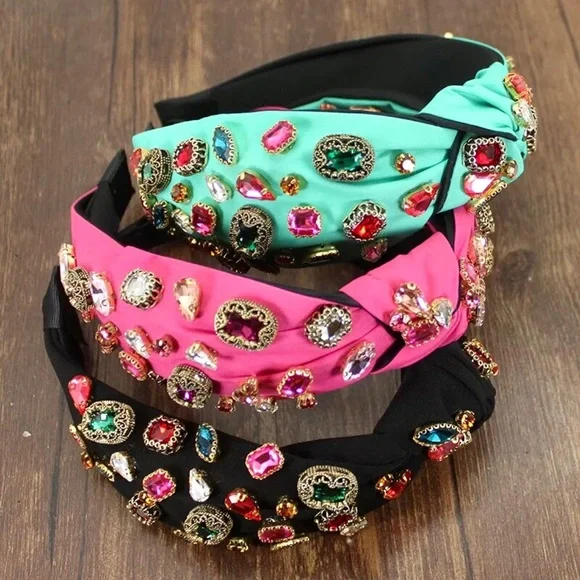 Jeweled Knot Turban Headband - Picture 7 of 7